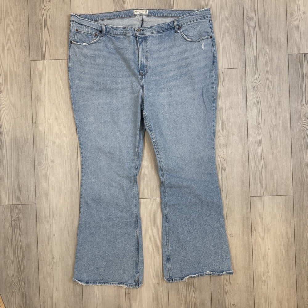 Abercrombie &‎ Fitch 37 Long 24L Vintage Flare High Rise Jeans Sz Cotton